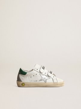 Old School Junior with metallic leather star and green heel tab