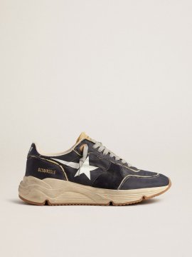 Running Sole in blue nylon with white printed star