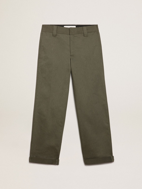 Military-green Golden Collection chinos